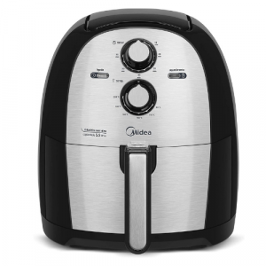 Fritadeira Sem Óleo Midea, 5,5 litros, 110 Volts, Family Prata| A Melhor Airfryer Barata de 5, 5 litros de 2021