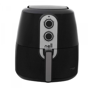 Nell Freidora eléctrica sin aceite / Freidora de aire Nell – Tamaño familiar (grande) – Negro – 5 litros